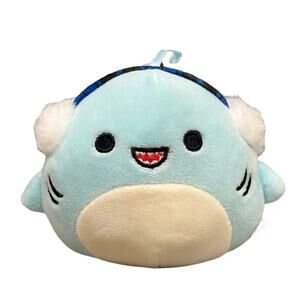 Squishmallow 4" Sharon shark earmuffs Christmas ornament from Box set